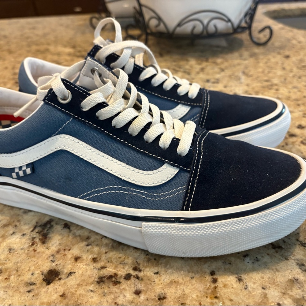 NEW Vans Men's Blue Canvas Sneakers
